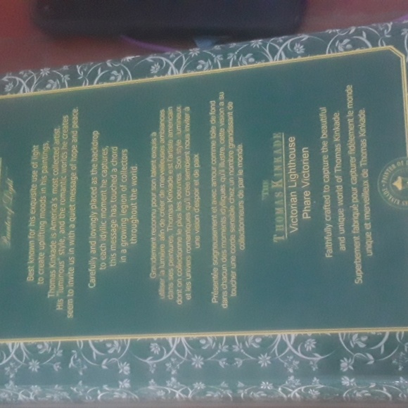 ⚜️ VICTORIAN LIGHTHOUSE PAINTER of LIGHT Peace Thomas Kinkade LIGHTHOUSE LANTERN - Picture 13 of 17